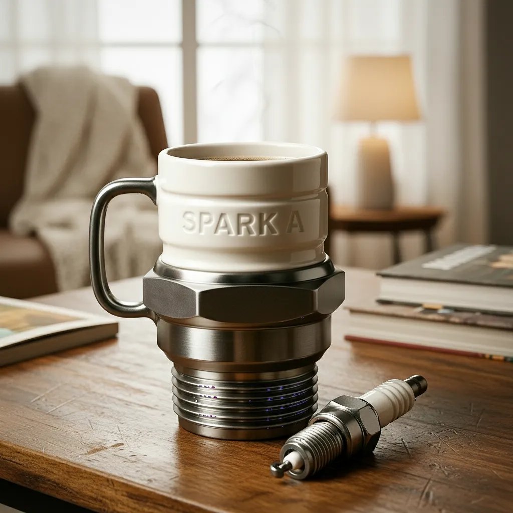 PistonPerk - Spark Plug Mug for True Engine Lovers