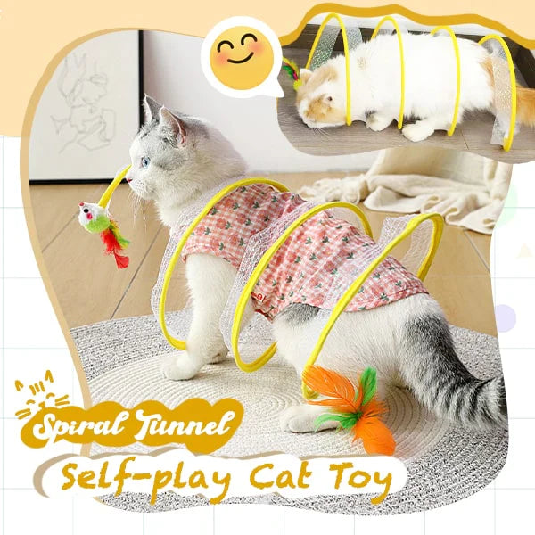 PlayTime – Interactive Cat-Hunting Coil Tunnel Toy