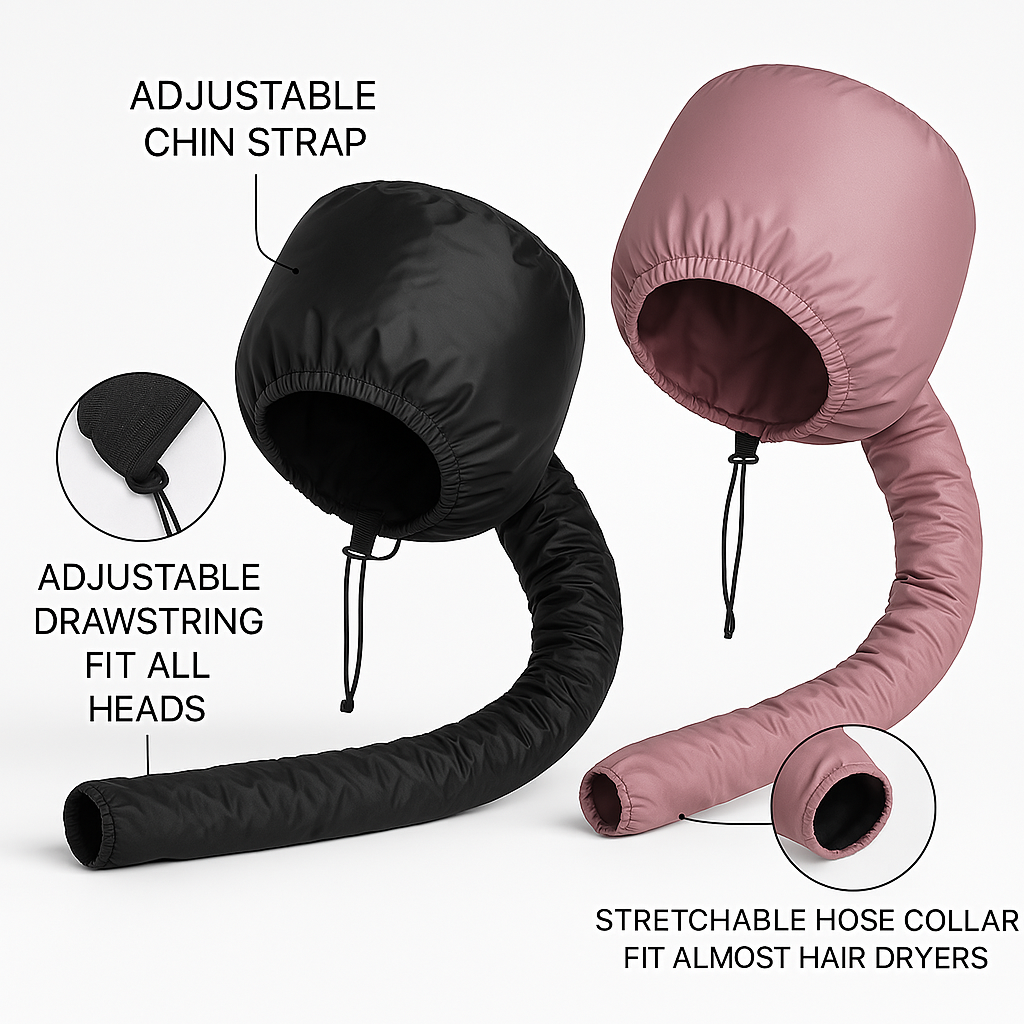 Portable Curl – Hair Bonnet Dryer Cap