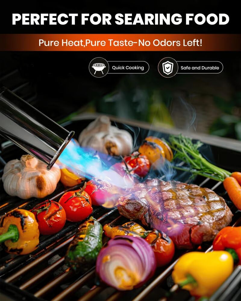 Erős propánfáklya állítható lánggal (a tartály nem tartozék)