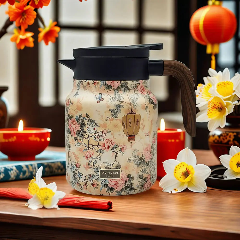 Florica - Vintage Floral Insulated Tea Pot