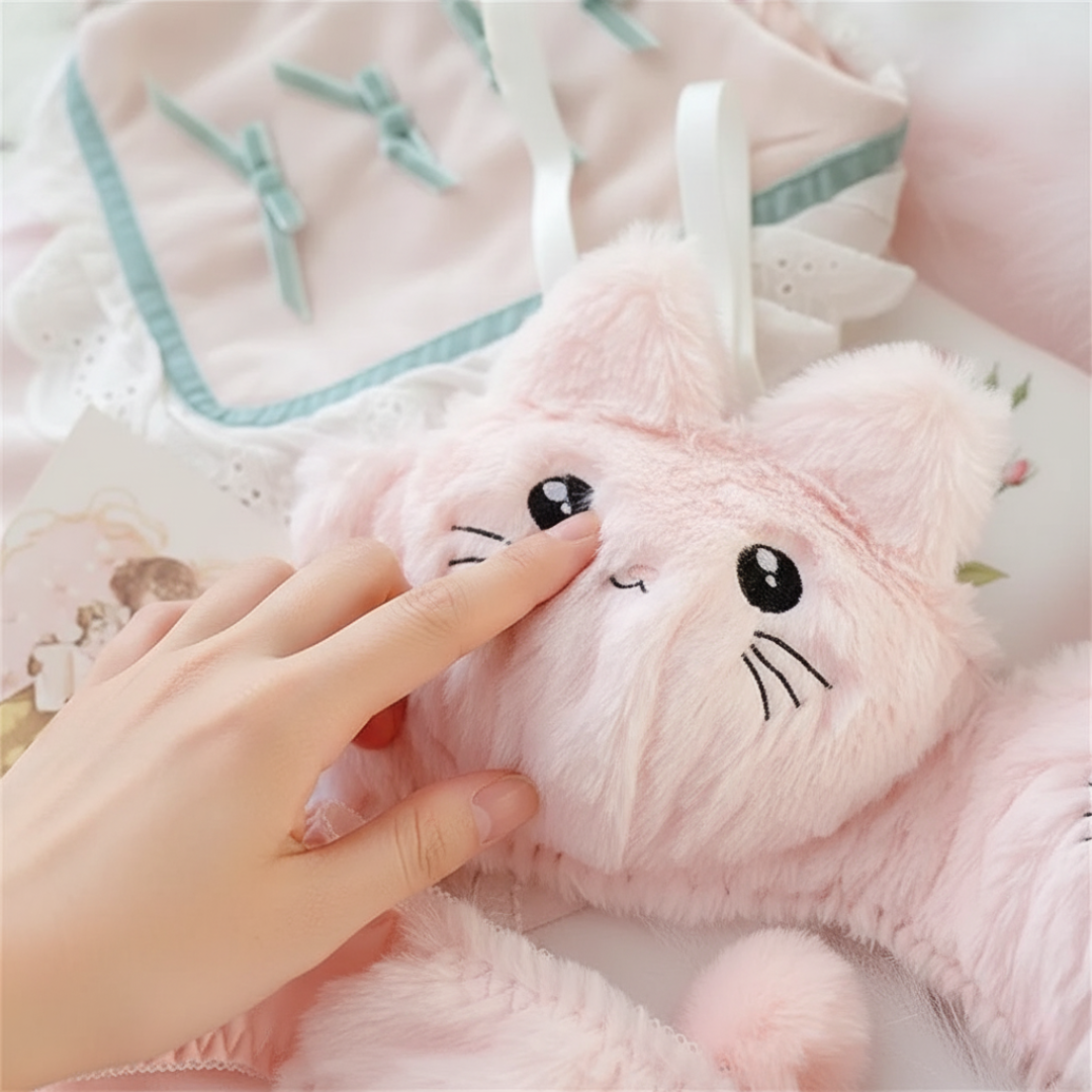 Cozyelle - Soft Plush Cute Lingerie Set