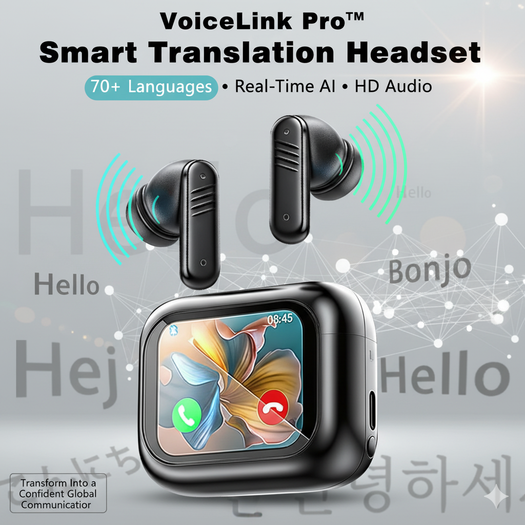 VoiceLink Pro - Smart Translation Headset for Real-Time Communication
