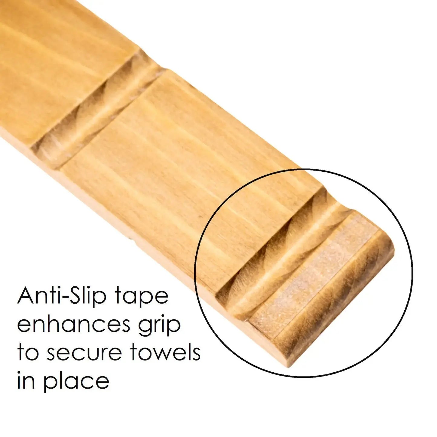 GiantClip - Wooden Wall Towel Holder