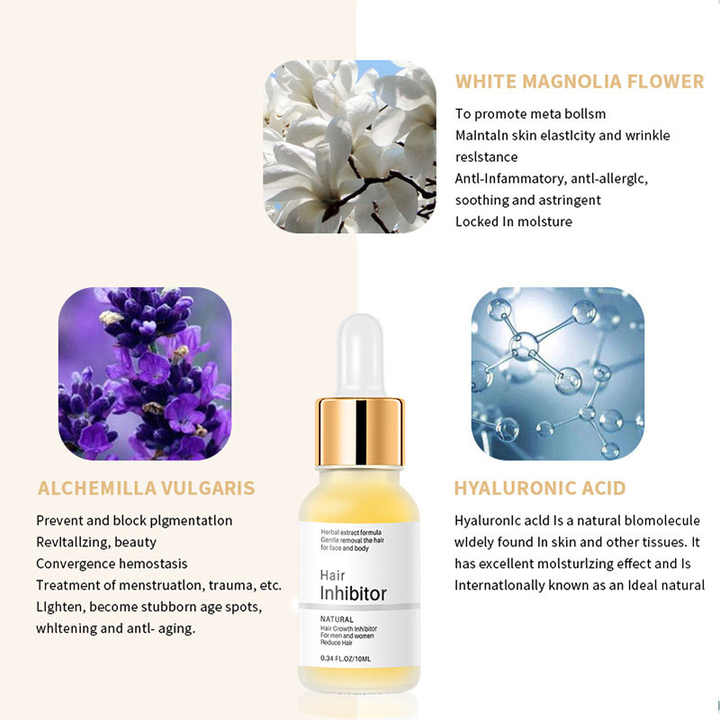 Zklidňující sérum pro péči po odstranění chloupků na obličej i tělo