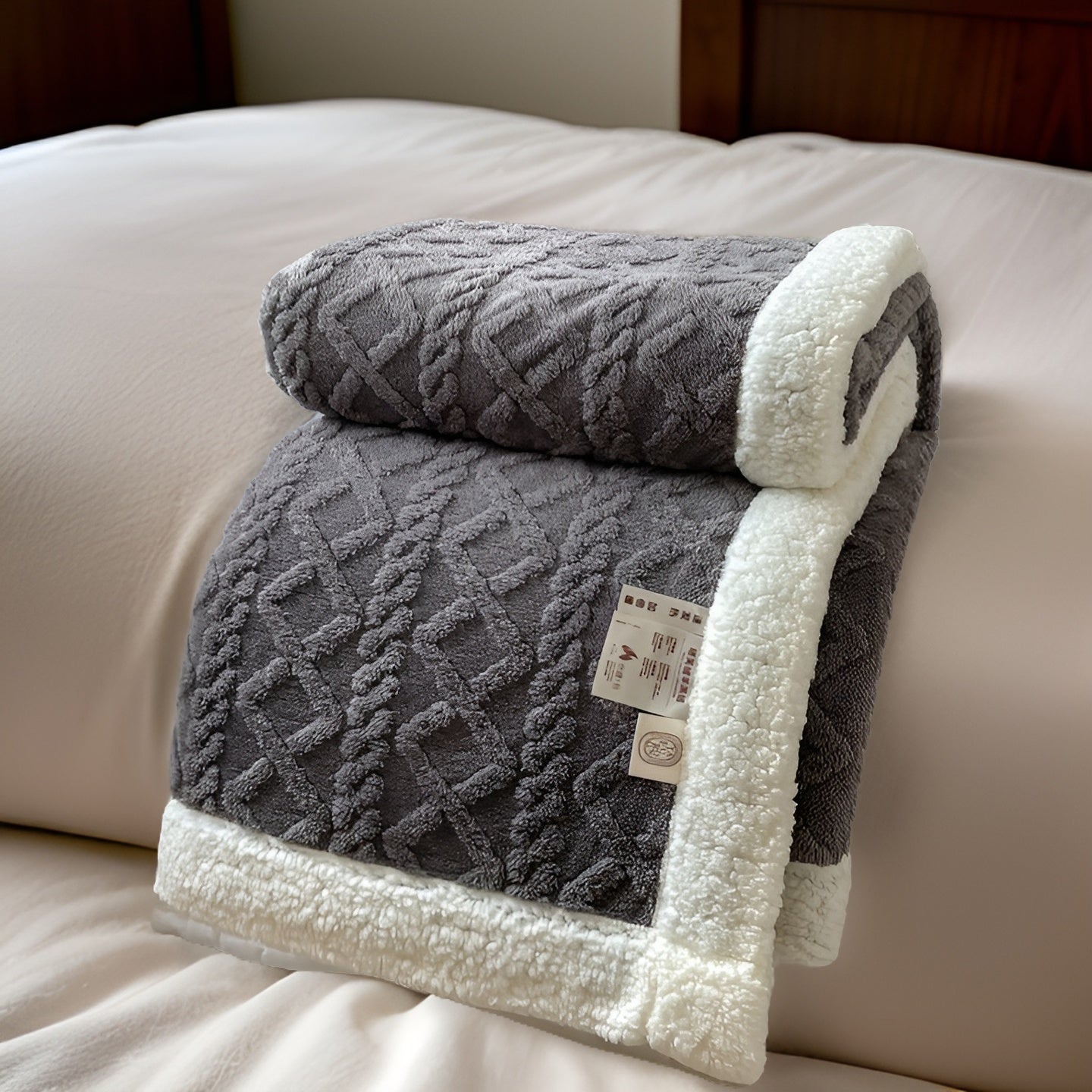 WarmHaven – Luxury Reversible Fleece Blanket