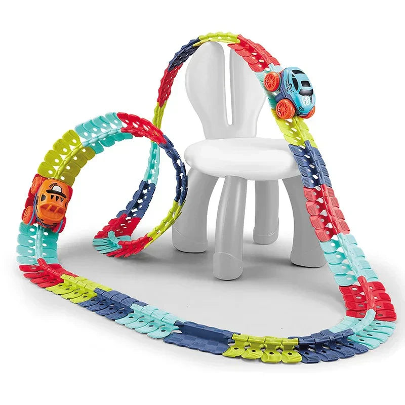 ZeroG – Flexible Race Track Car Set with LED Lights for Kids