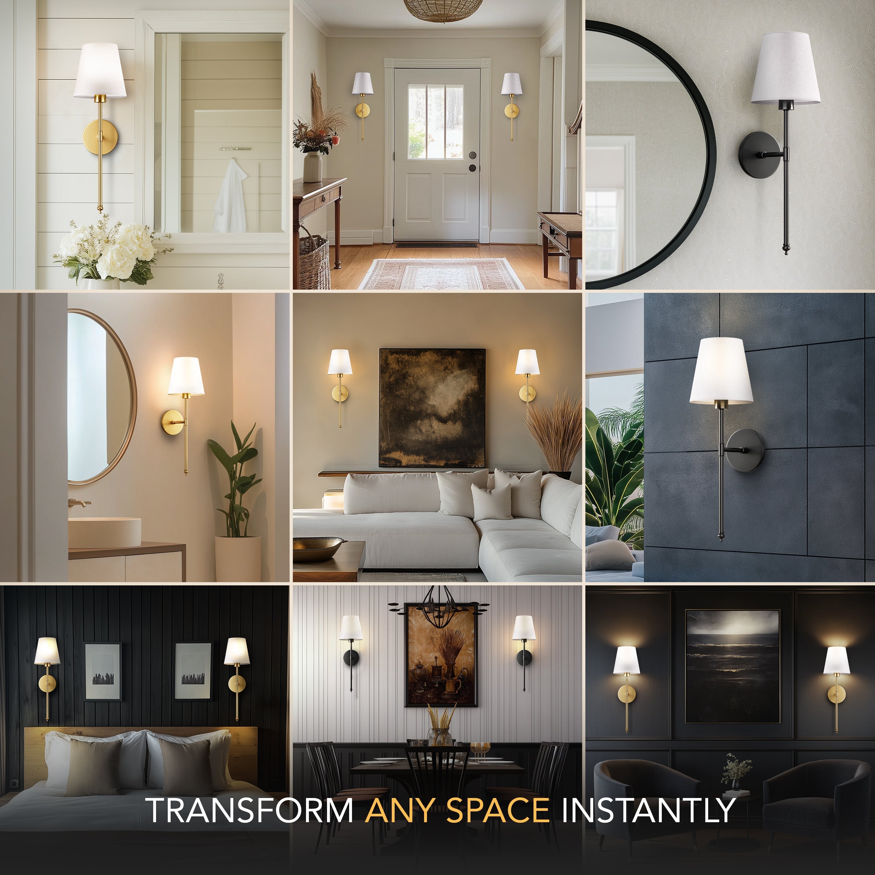 LuxeGlow Sconce - Wall Light for Easy, Tool-Free Home Lighting