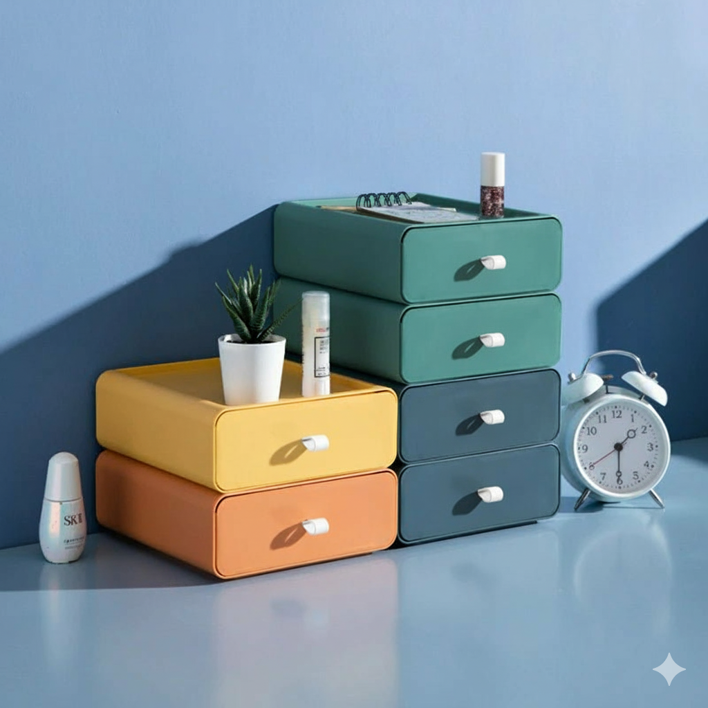 ModuBox - Stackable Storage Boxes with Drawer