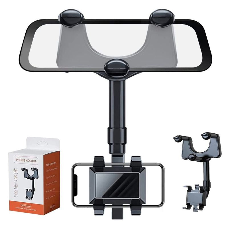 Soporte ajustable para teléfono en el coche con vista giratoria