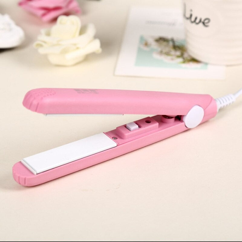 Twirly - Mini Hair Curling & Straightening Iron for Travel & Touch-Ups