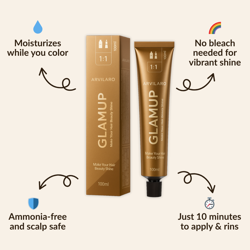 Non-Bleaching Hair Color Dye with Conditioning Formula