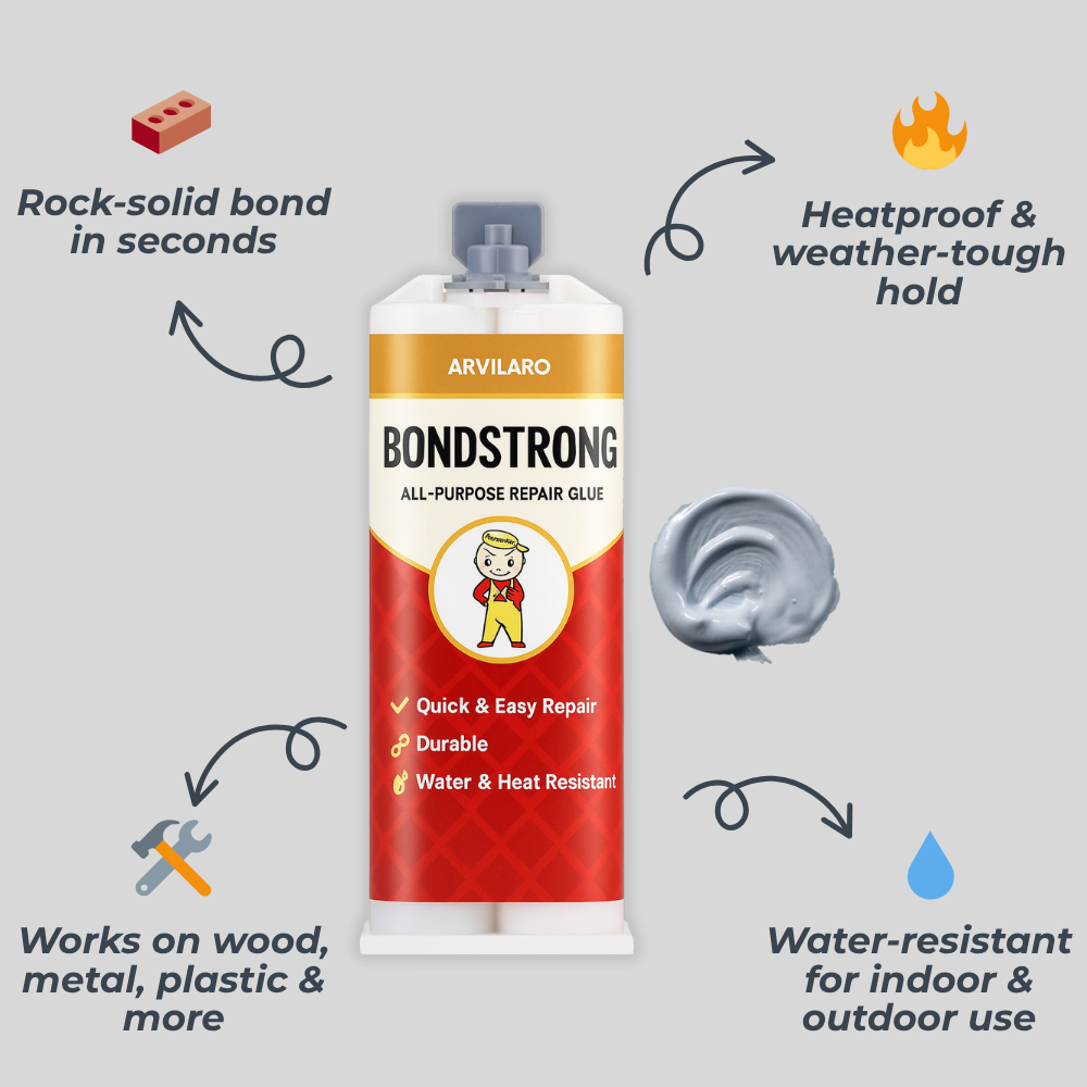 BondStrong – Metall-Reparaturkleber Gel für Mehrfachoberflächen