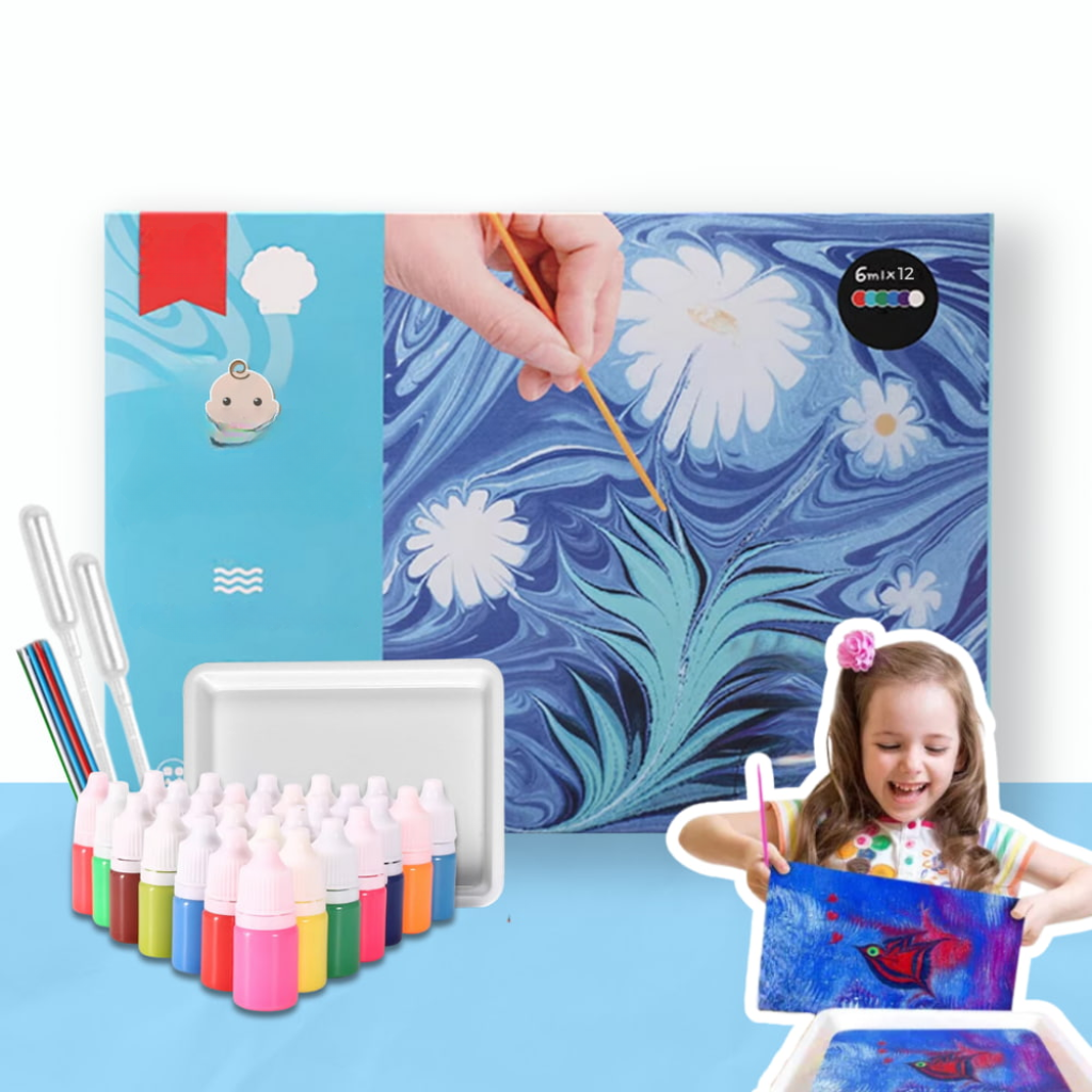 ColorBurst Splash — 創造的なクラフトやDIYプロジェクトに最適なマーブリングペイントアートキット
