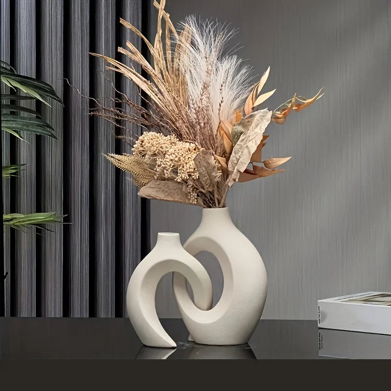VaseCharm - Modern Ceramic Vase Set of 2