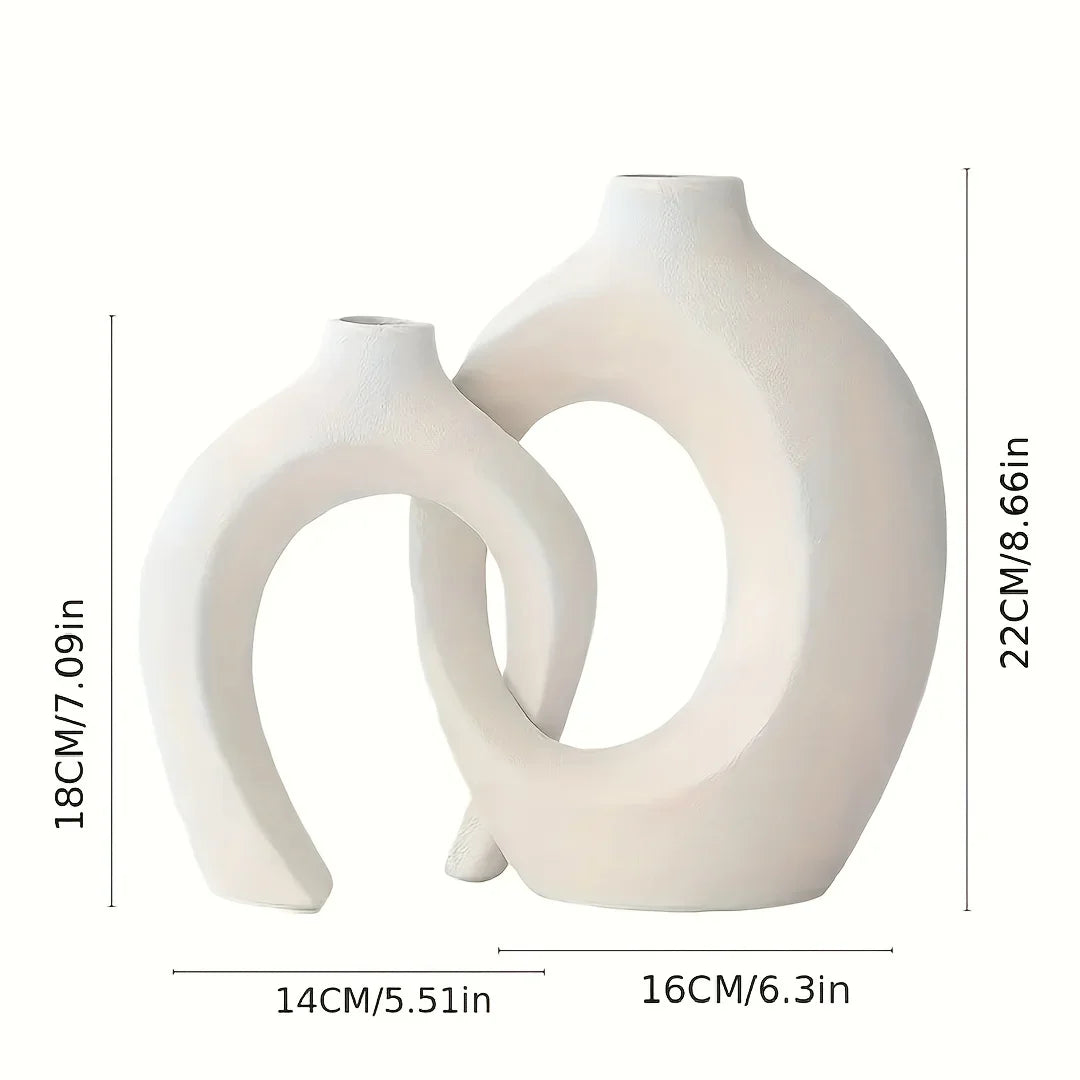 VaseCharm - Modern Ceramic Vase Set of 2