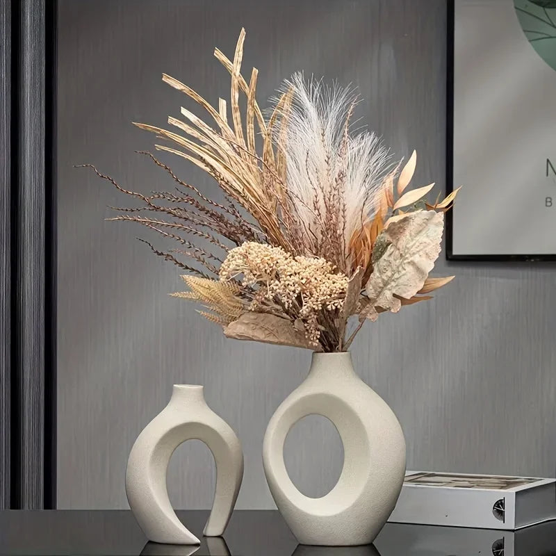 VaseCharm - Modern Ceramic Vase Set of 2
