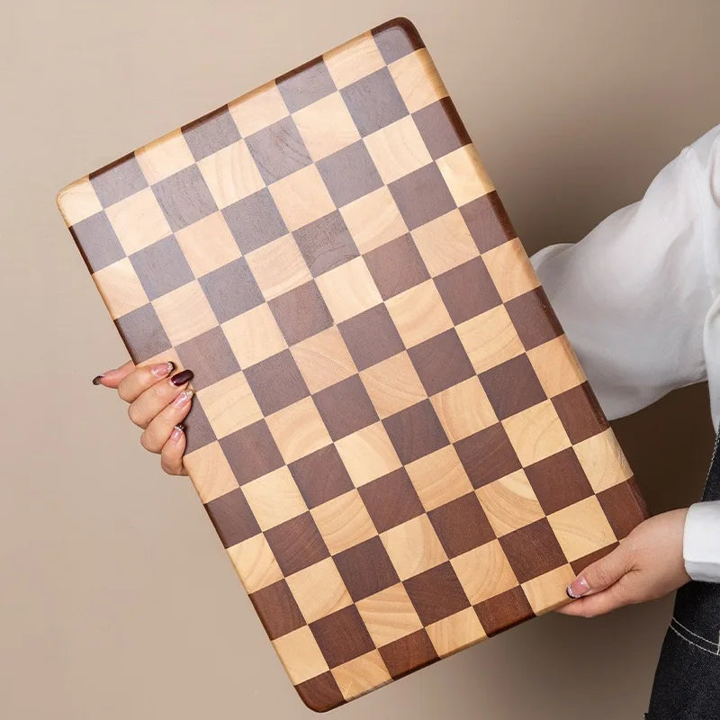 WoodElegance - Acacia Wood Cutting Board with Non-Slip Base