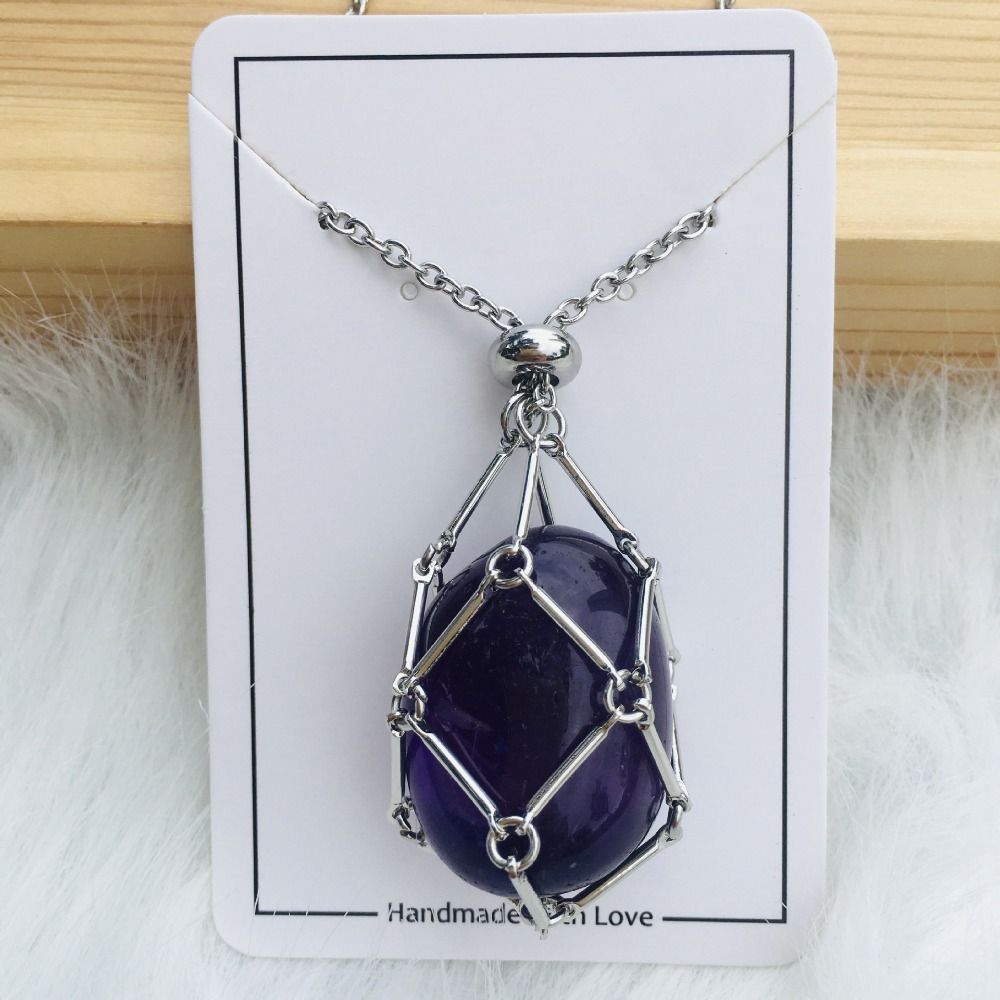 Interchangeable Crystal Stone Necklace