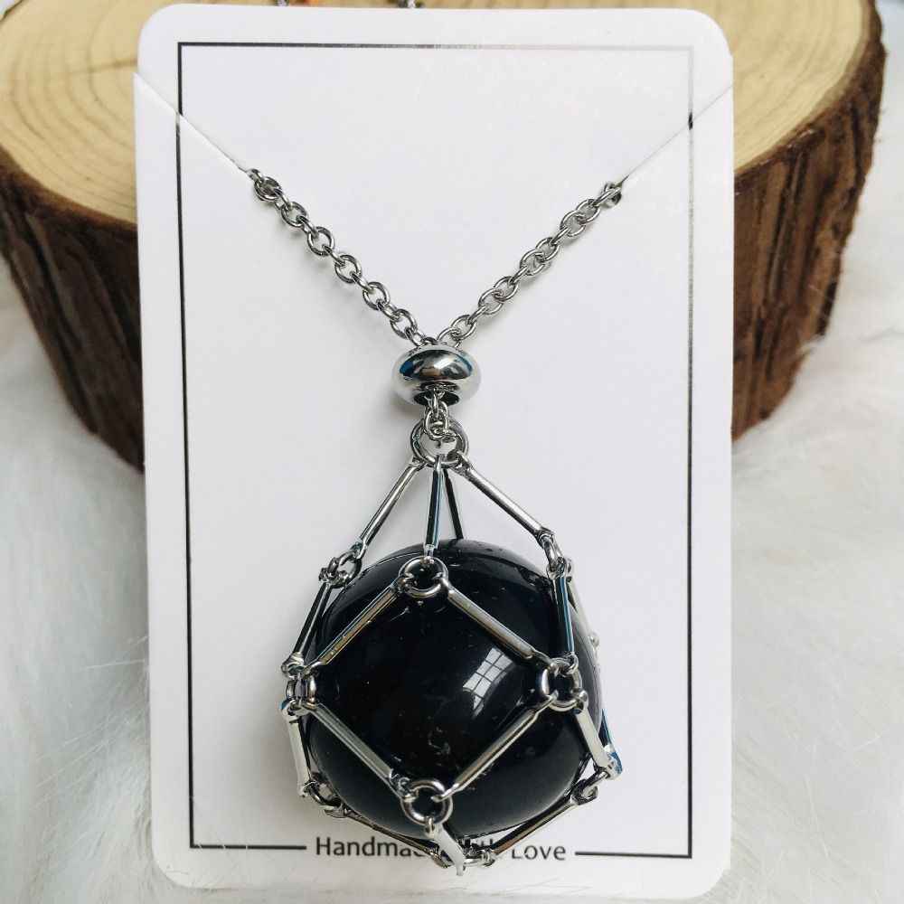 Interchangeable Crystal Stone Necklace