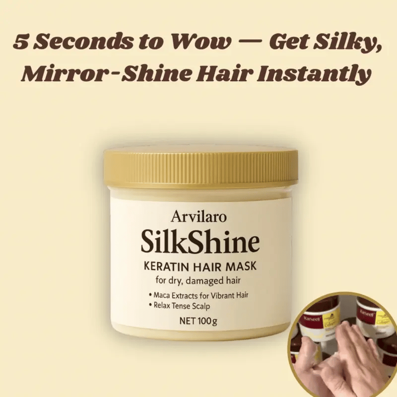 SilkShine - Masque capillaire à la kératine pour des cheveux lisses et brillants