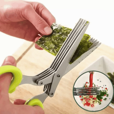 SliceMate - Multi-Blade Herb Cutting Scissors