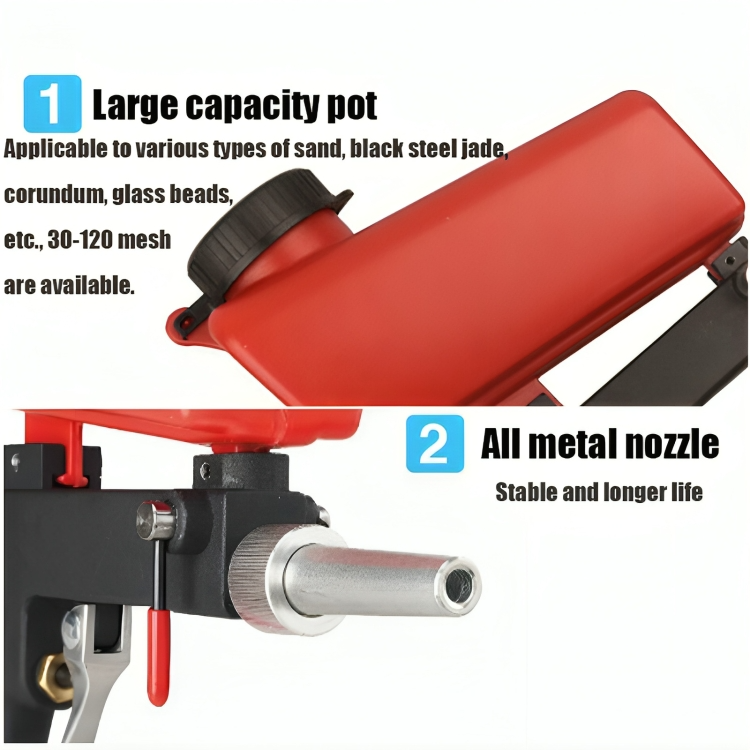 PowerJet - Sandblasting Gun for Rust & Surface Cleaning