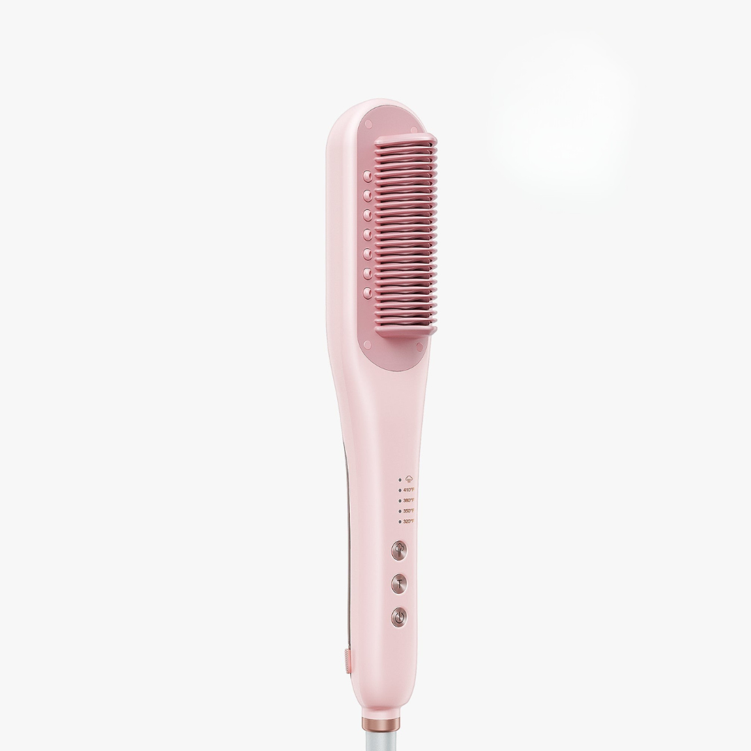 Steam Hair Straightening Brush for Smooth and Frizz-Reduced Styling