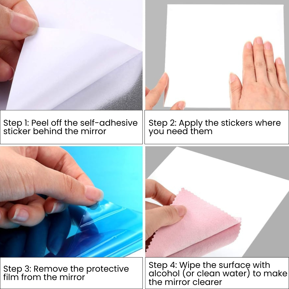 VividShield - Flexible Mirror Film for Walls & Home Decor