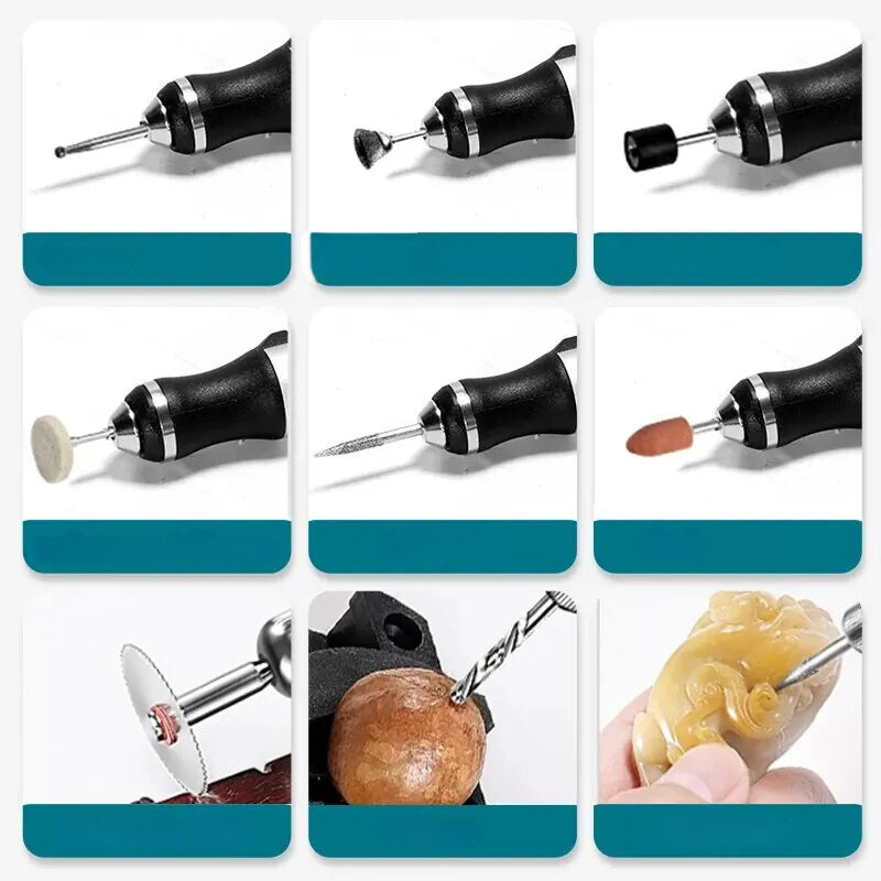 RotarPro – Kabelloses Rotationswerkzeug-Set mit mehreren Aufsätzen