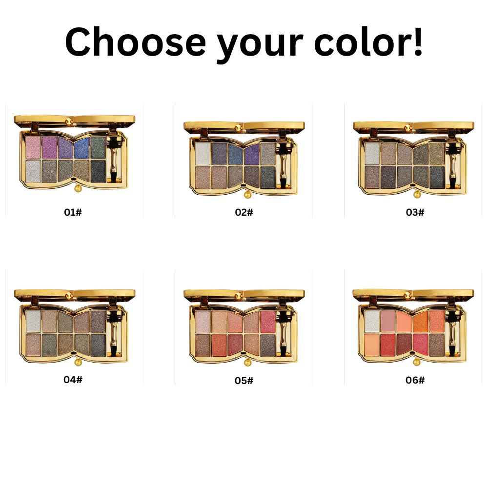 Your Beauty Diary - 10 värin glitter-luomiväripaletti häivytettävin sävyin