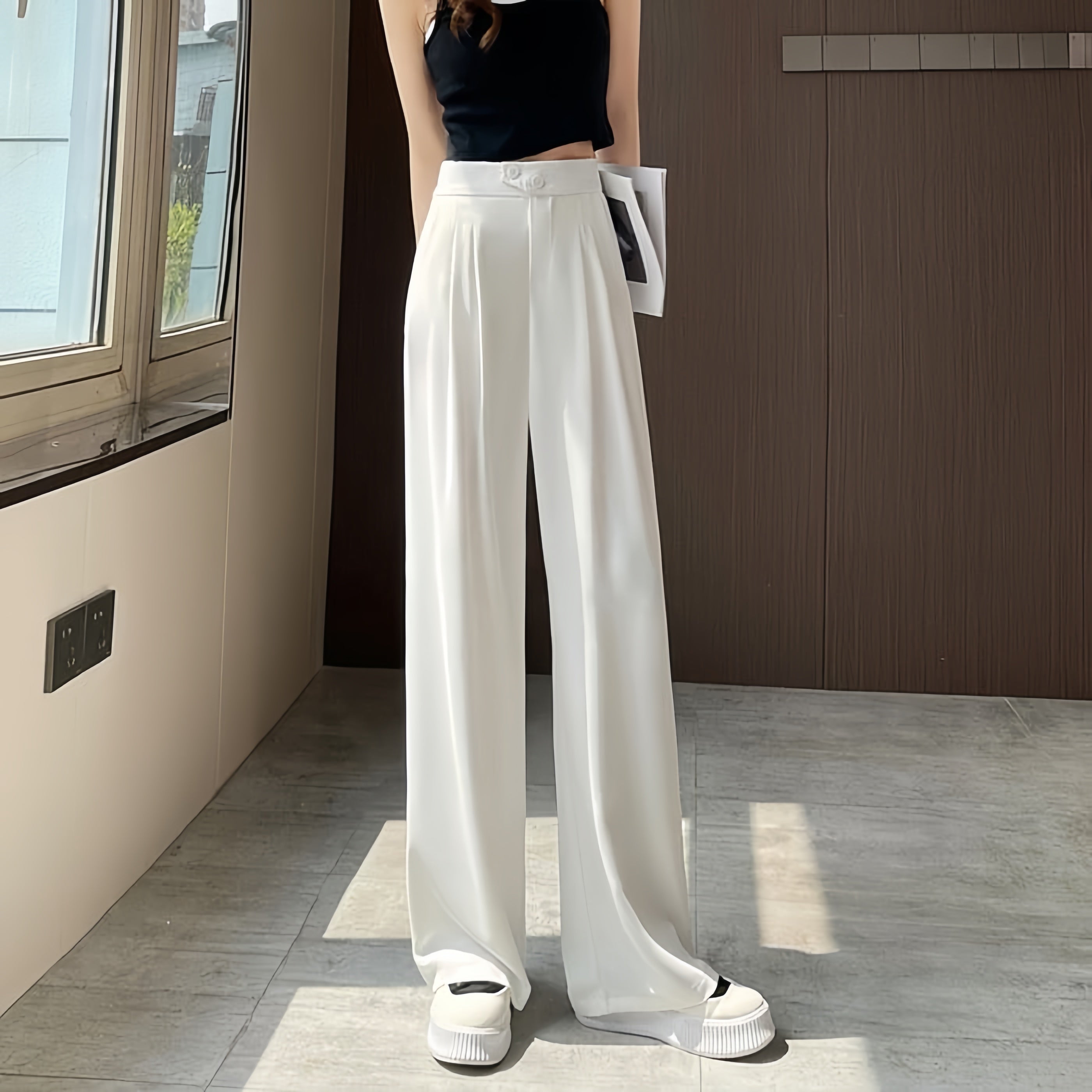 SerenSilk™ Plus Size Pants — Effortless Comfort that Flattens, Breathes, and Boosts Your Confidence All Day
