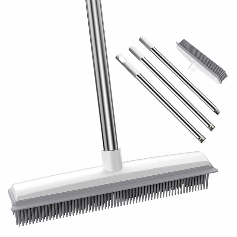 FiercePetSweep — Pet Hair Removal Broom for Carpets, Rugs, and Floors