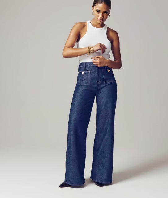 Riviera High-Waist Straight Leg Trousers