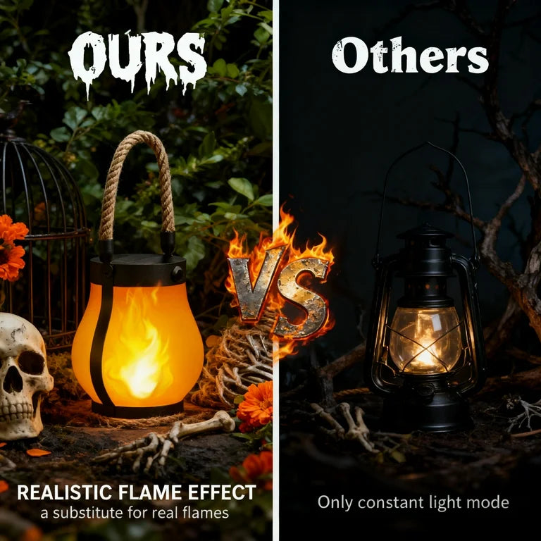 LumaFlare Pro - Solar Flame Effect Lantern for Outdoor Spaces