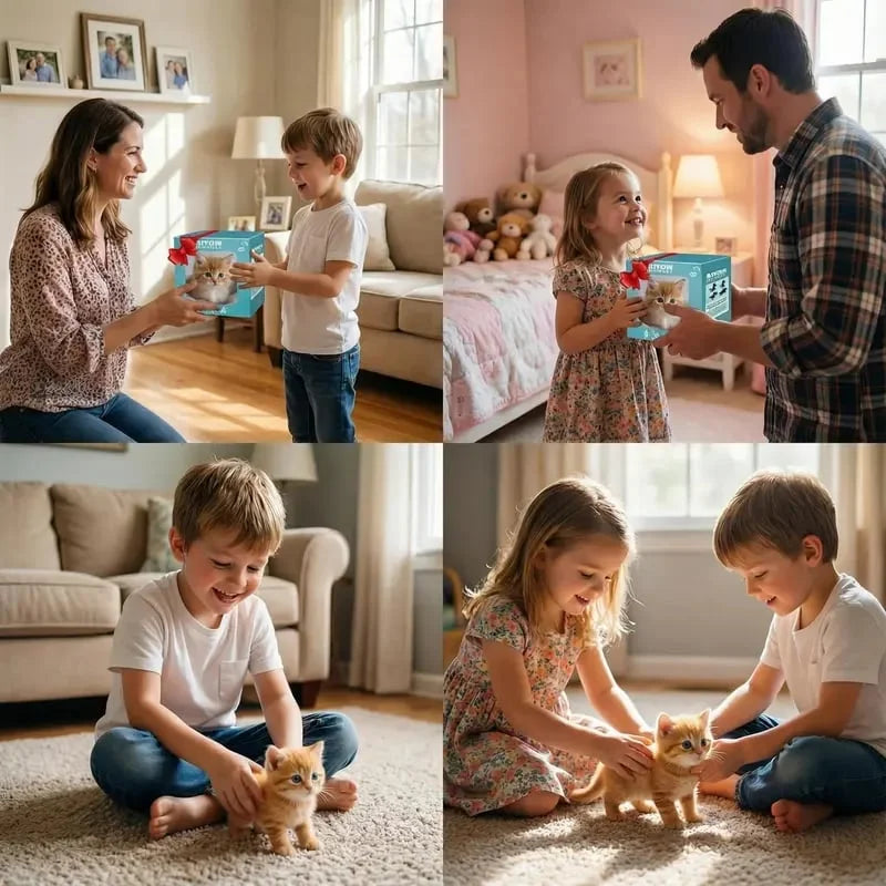 WhiskerWave — 子供と動物愛好家のためのインタラクティブロボット猫おもちゃ