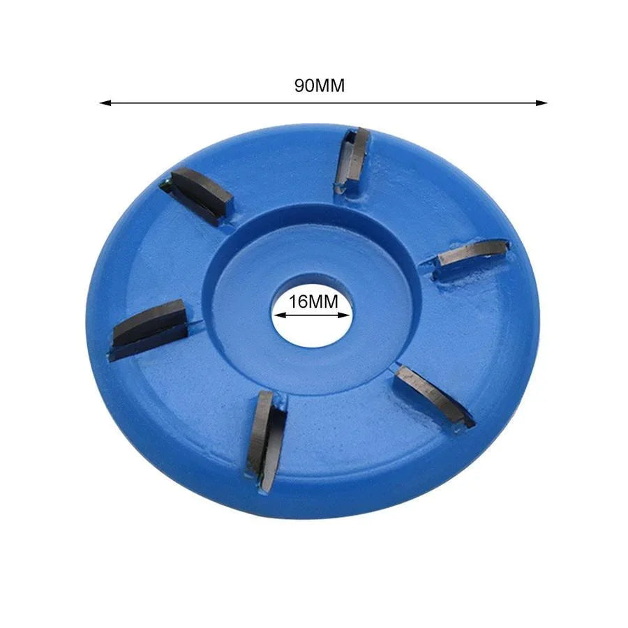 WoodShaper Disque de sculpture sur bois à 6 dents pour meuleuse d’angle