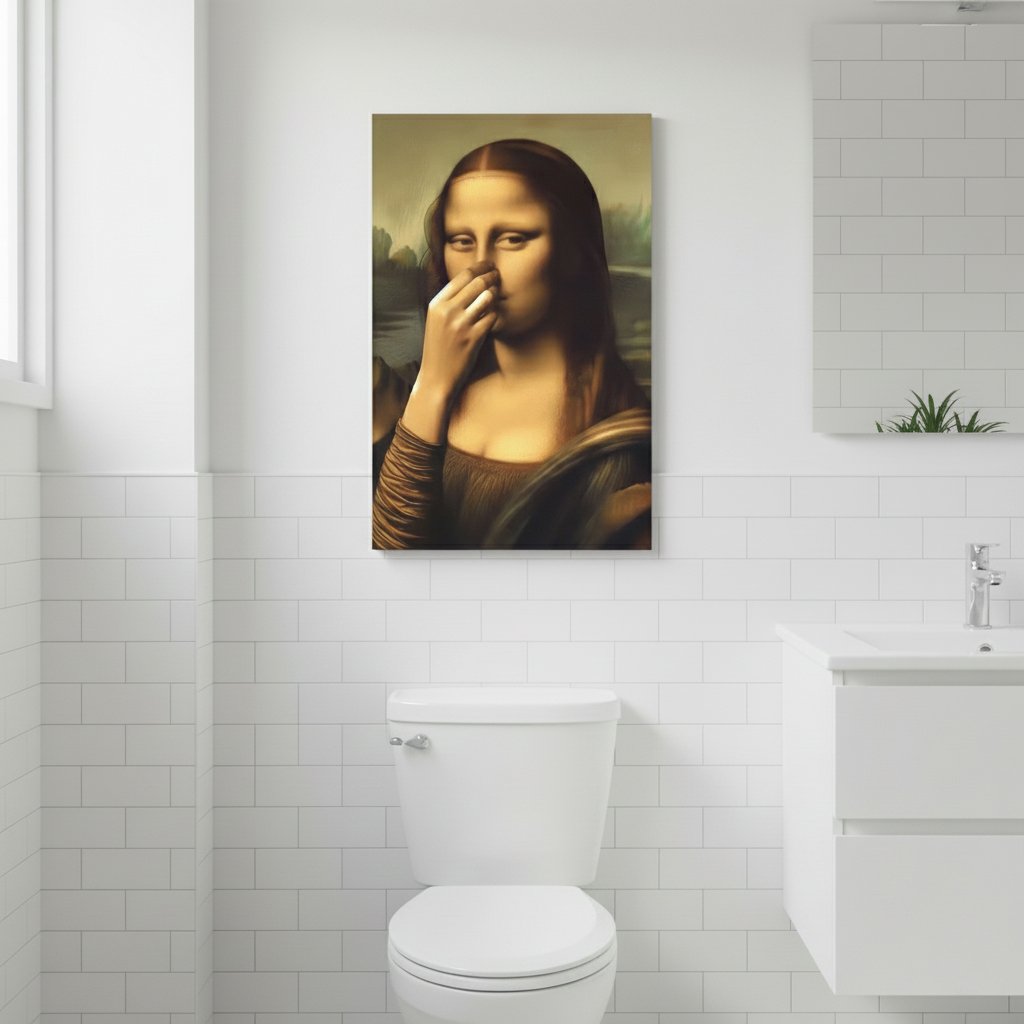 SmirkLisa – Humorous Mona Lisa Wall Art Print
