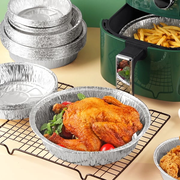 BlazeGuard —Disposable Aluminum Foil Air Fryer Liners Set