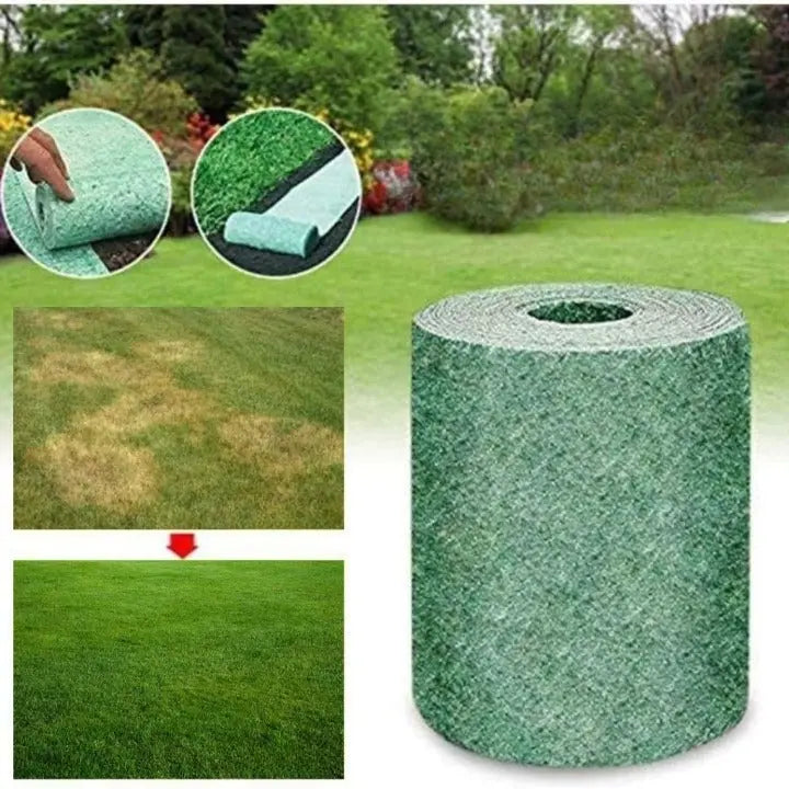 Grass Seed Mat Roll – Lawn Repair Mat for Easy Patch Growth and Garden Care