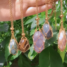 Interchangeable Crystal Stone Necklace