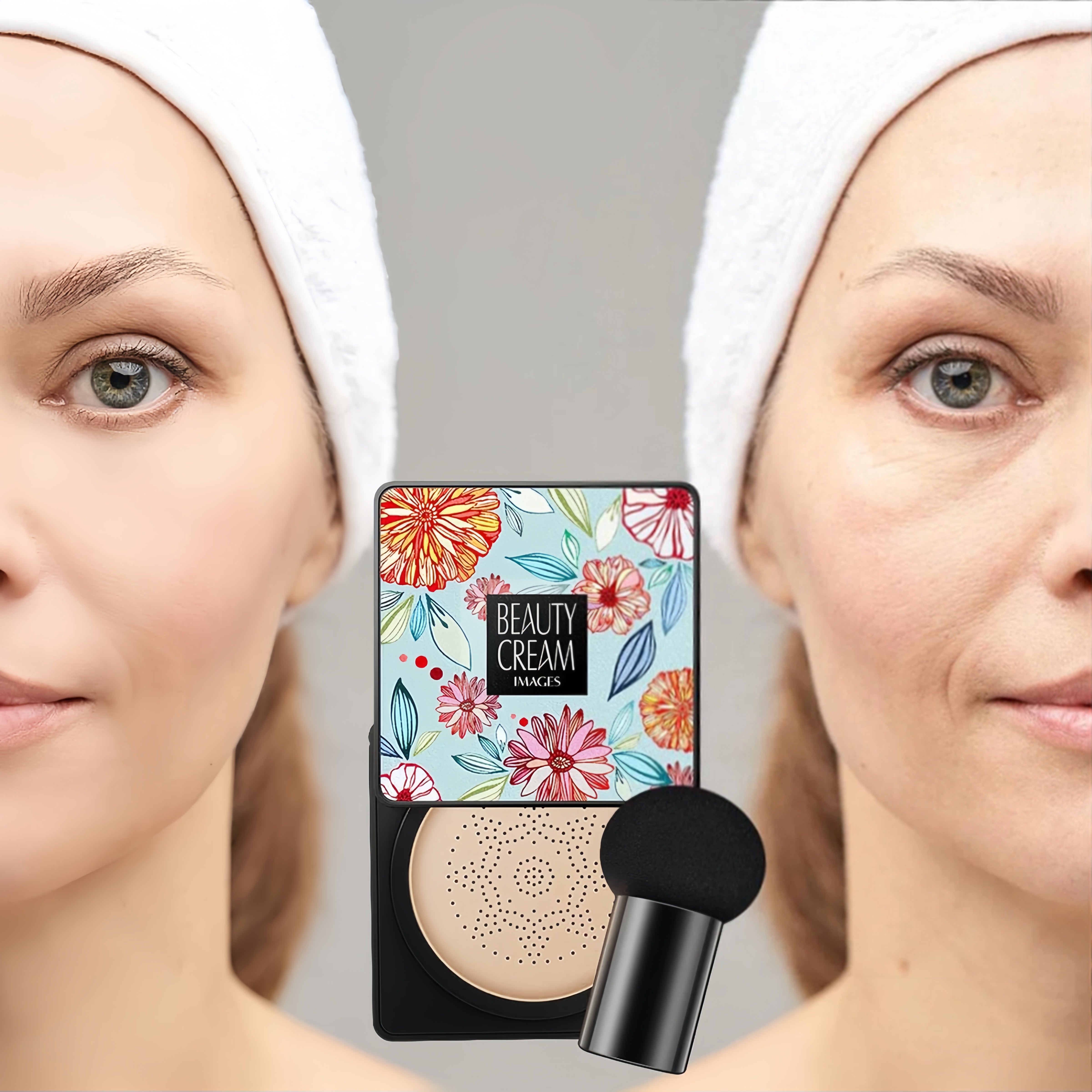 Ilmatyyny CC-voidemeikkivoide ja levityssieni – luonnollinen lopputulos