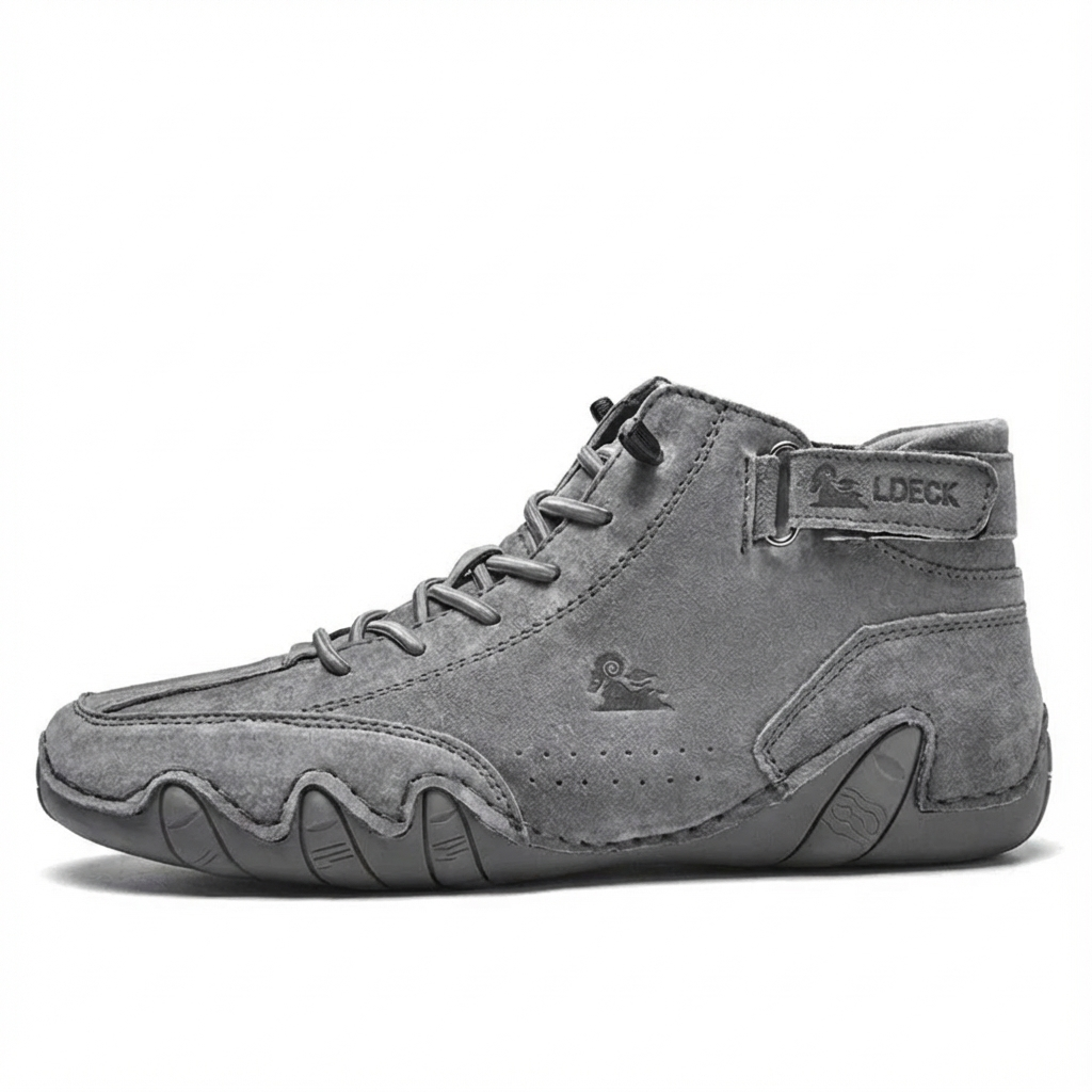 Supportive High-Top Shoes with Stable Heel Design