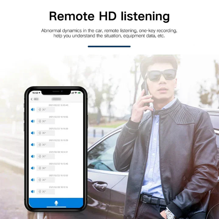 Mini mágneses GPS-nyomkövető alkalmazásban megtekinthető helyzettel