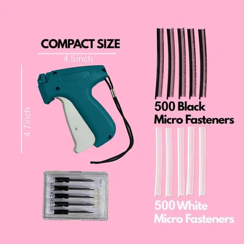 QuickStitch Set mit handgeführtem Werkzeug zum schnellen Befestigen von Kleidung