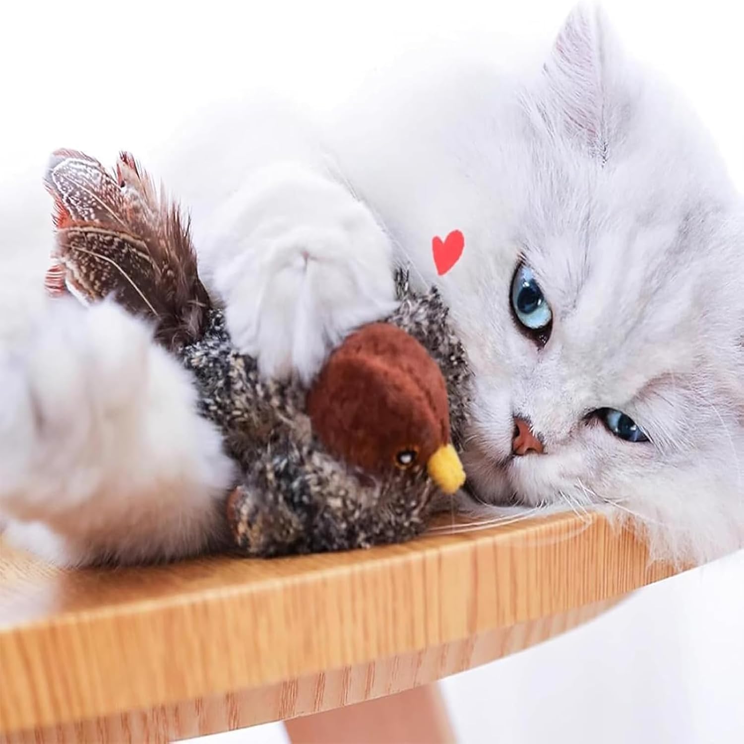 Feline Hunt - Interactive Plush Cat Toy with Feather Details