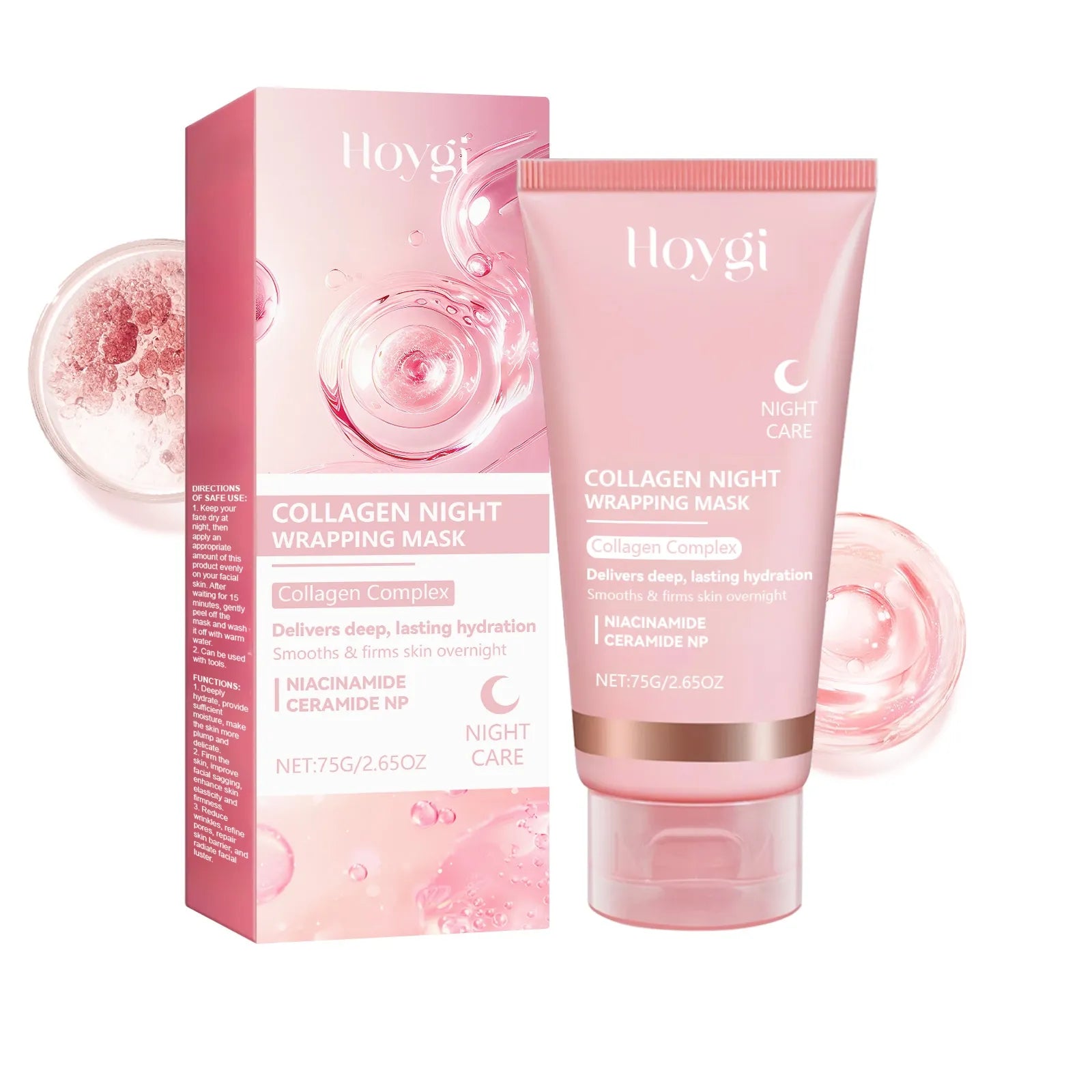 LuminaraSkin – Kollagen-Nachtmaske für hydratisierte, glatte & strahlende Haut