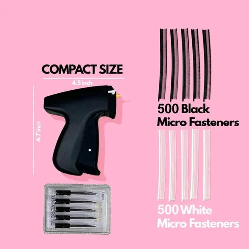 QuickStitch Set mit handgeführtem Werkzeug zum schnellen Befestigen von Kleidung