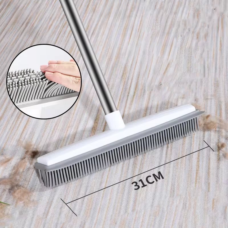 FiercePetSweep — Pet Hair Removal Broom for Carpets, Rugs, and Floors