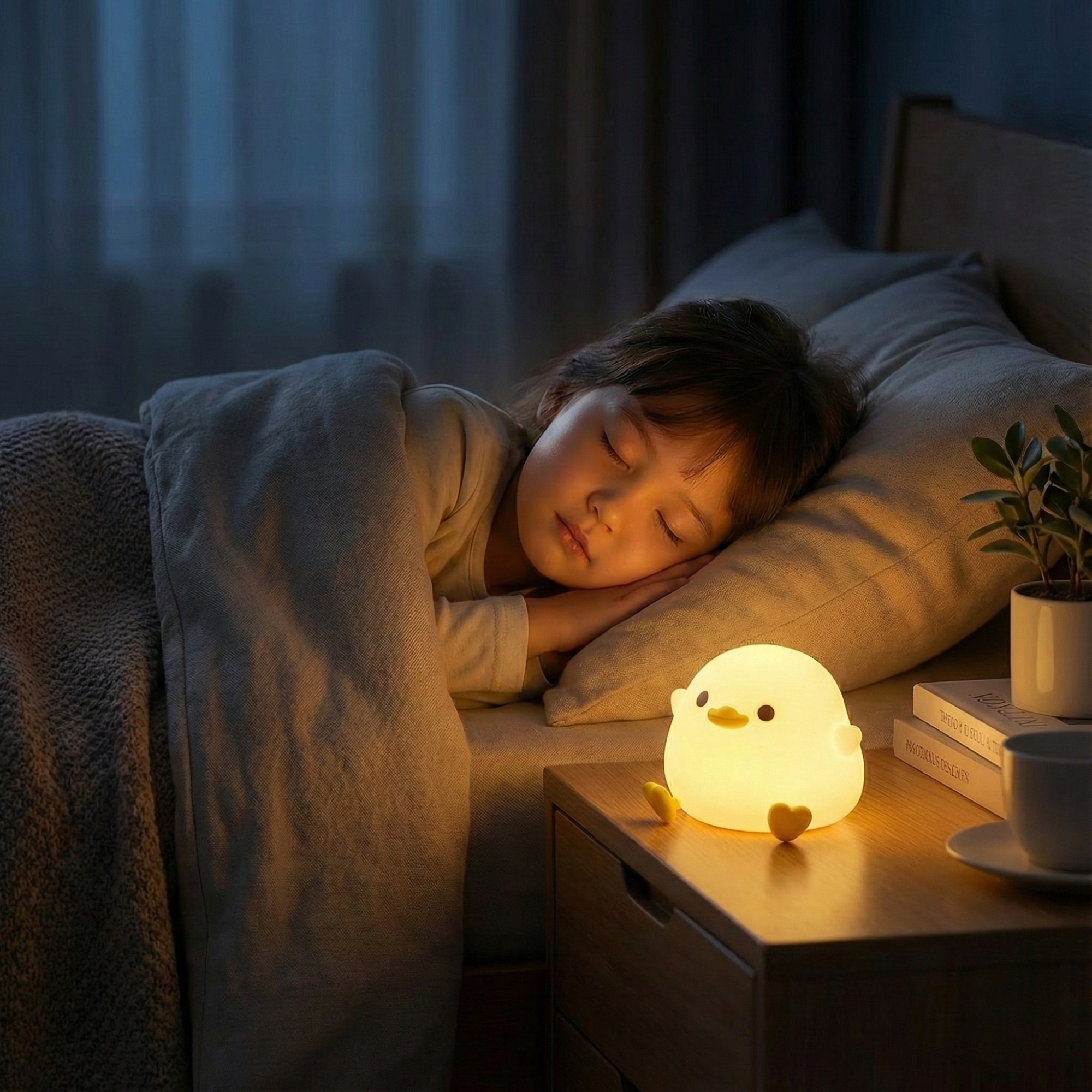 GlideGlow — Söpö LED-yövalo yöpöydälle ja lastenhuoneen sisustukseen